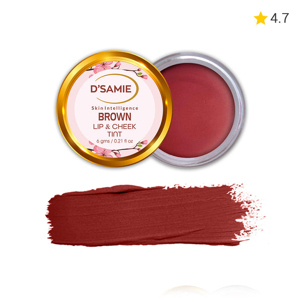 D’Samie Vitamin C + Rose Extract Lip & Cheek Tint Stain (Brown)