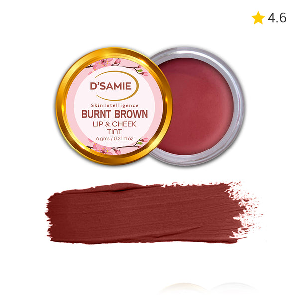 D’Samie Vitamin C + Rose Extract Lip & Cheek Tint Stain (Burnt Brown)