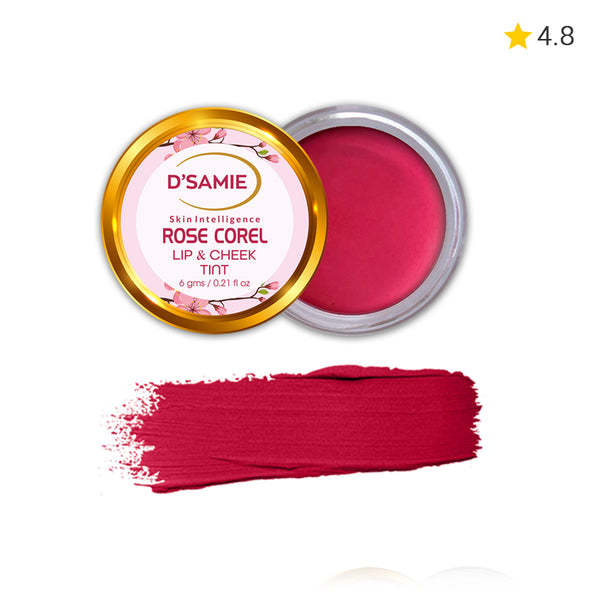 D’Samie Vitamin C + Rose Extract Lip & Cheek Tint Stain (Rose Corel)