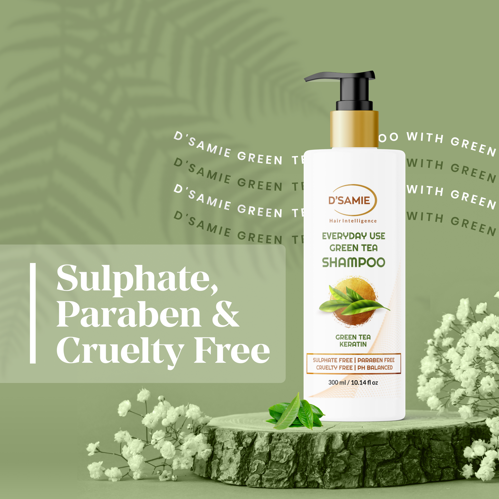 Combo Green Tea Shampoo & Ultra Nourish Argan Shampoo | Suitable for All Hair types